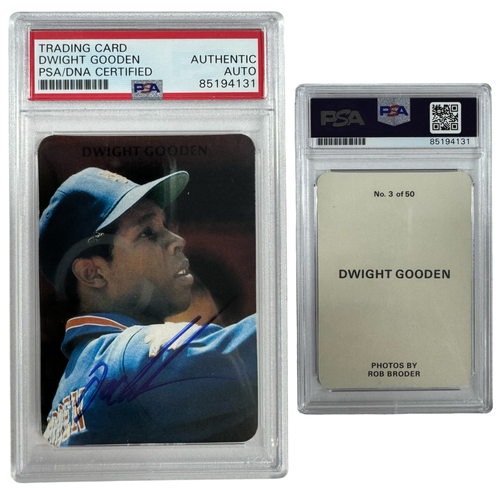 1986 Dwight Doc Gooden Autographed Broder Type - Rob Broder #3 PSA Auto Authentic product image 1, provided for visual