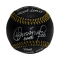 Orlando El Duque Hernandez Autographed New York Yankees Black Leather OMLB Thank the Good Lord for Making Me a Yankee