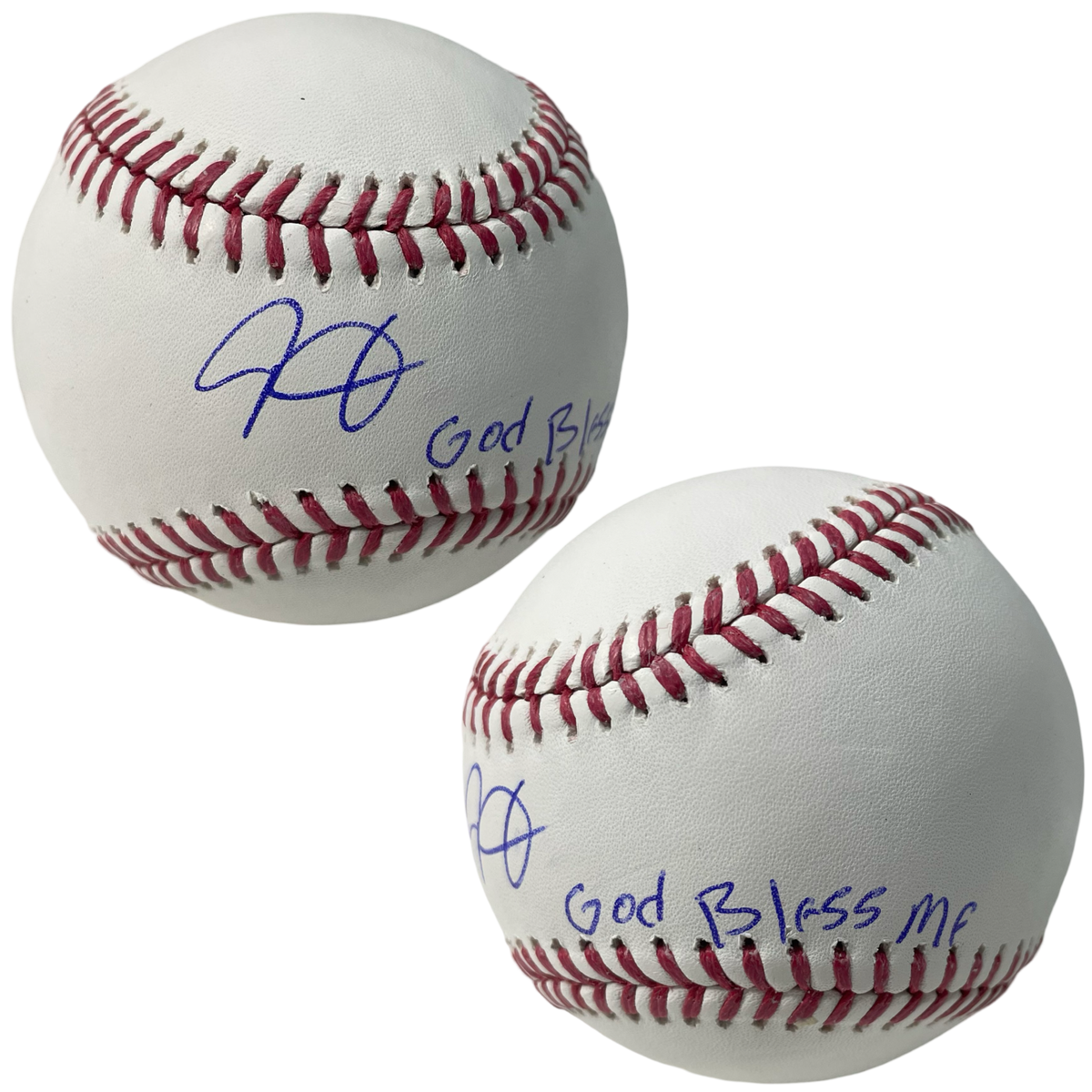Luis Gil Autographed New York Yankees OMLB God Bless Me Inscription JSA product image 1, provided for visual reference and
