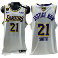JR Smith Los Angeles Lakers 2020 NBA Finals Game Used Jersey White product image 1, provided for visual reference and