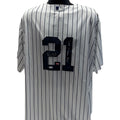 Paul O’Neill Autographed New York Yankees Majestic Pinstripe Jersey Last to Wear #21 Inscription JSA/Steiner CX product