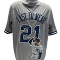 Paul O’Neill Autographed New York Yankees Grey Last to Wear #21 Nameplate Art Jersey #21 Retired Inscription Steiner CX