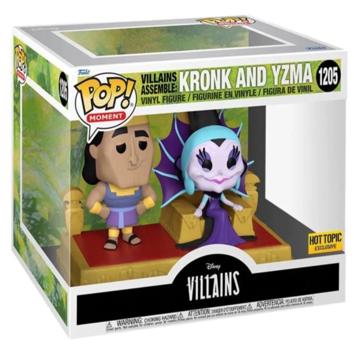 Kronk and Yzma Disney Villains Funko Pop #1205 product image 1, provided for visual reference and product detail review