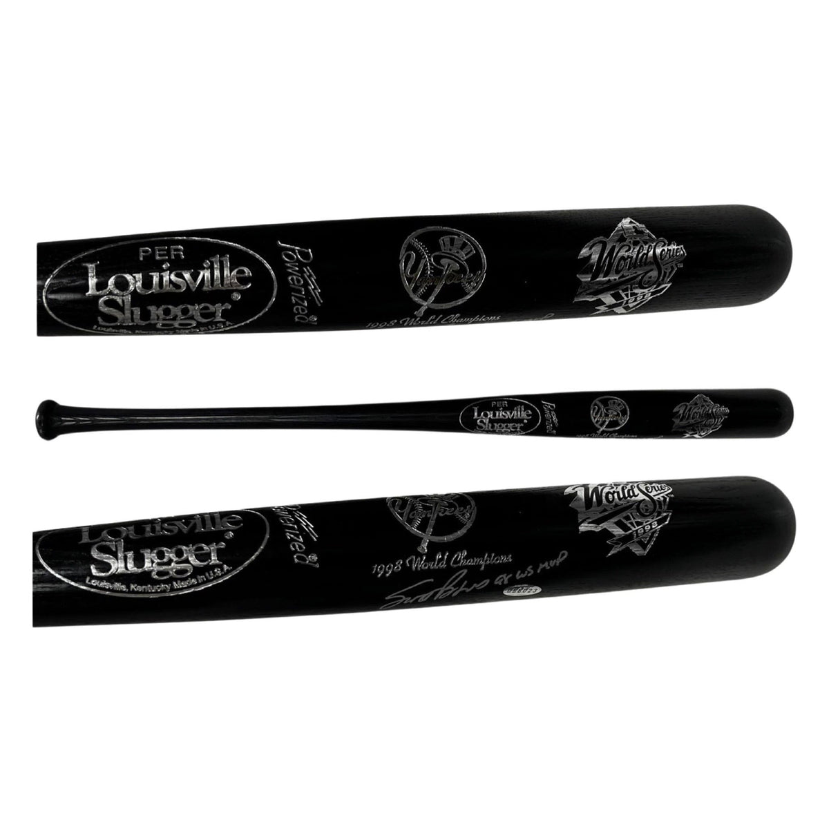 Scott Brosius Autographed New York Yankees 1998 World Series Louisville Slugger Bat 98 WS MVP Inscription Steiner product