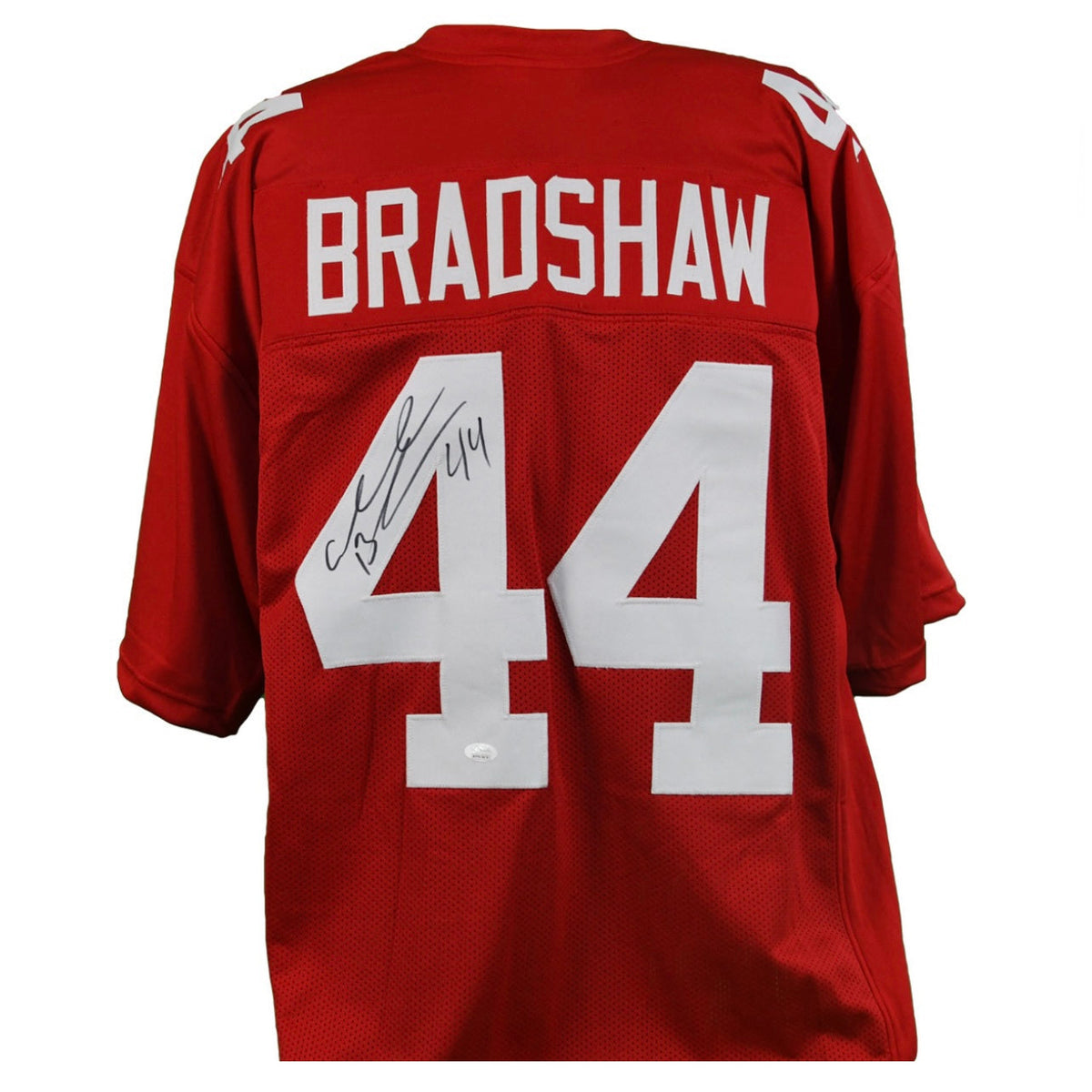 Ahmad Bradshaw Autographed New York Giants Red Jersey JSA product image 1, provided for visual reference and product detail
