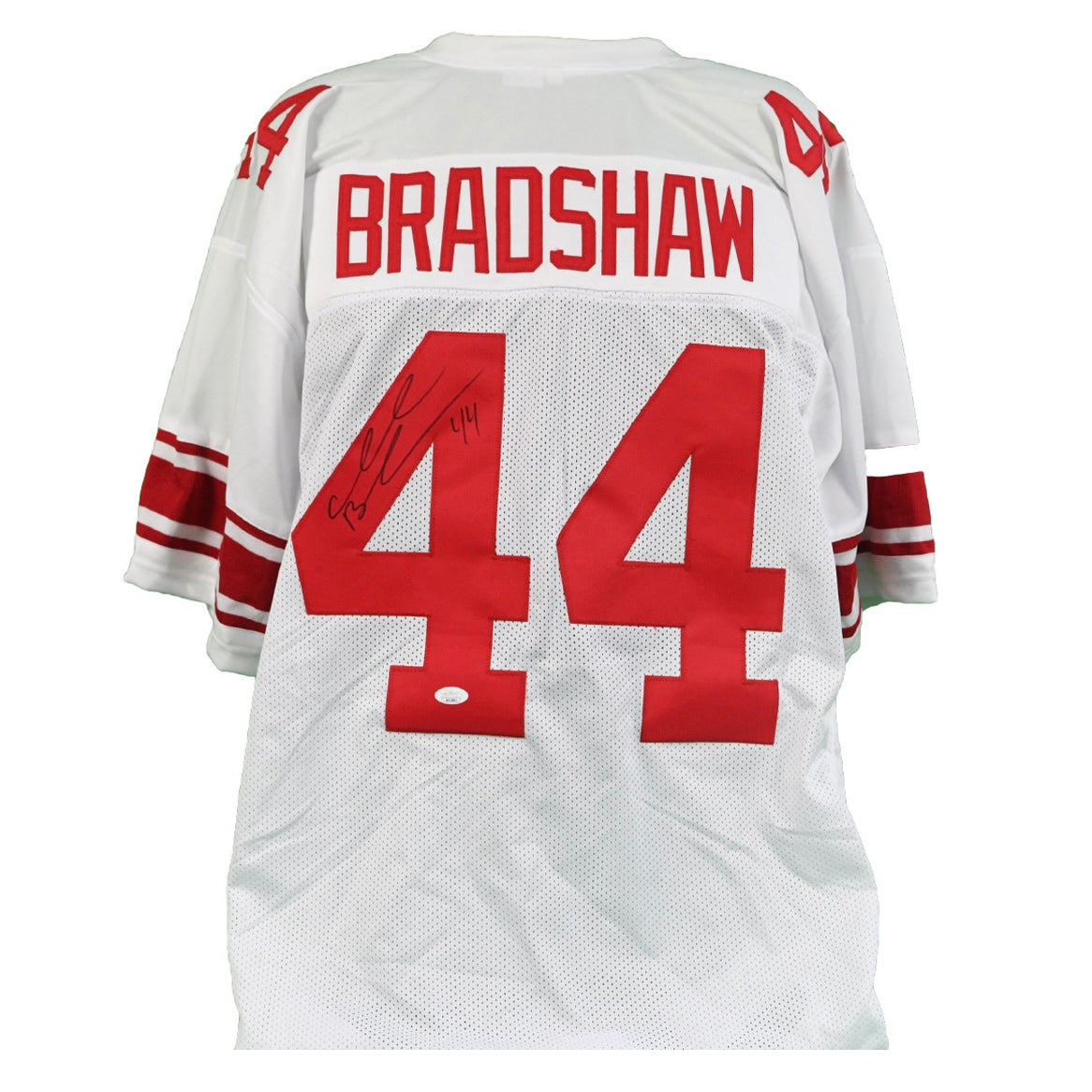Ahmad Bradshaw Autographed New York Giants White Jersey JSA product image 1, provided for visual reference and product
