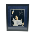 Hideki Matsui Autographed New York Yankees Cap Tip 11x14 "09 WS MVP & Japanese Name" Inscription JSA - Framed product image