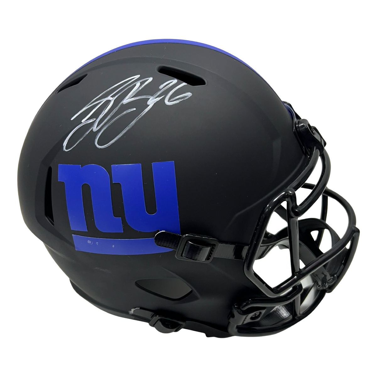 Saquon Barkley Autographed New York Giants Eclipse Replica Helmet Beckett product image 1, provided for visual reference and