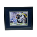 Rob Gronkowski Autographed New England Patriots Smoke 11x14 JSA - Framed product image 1, provided for visual reference and