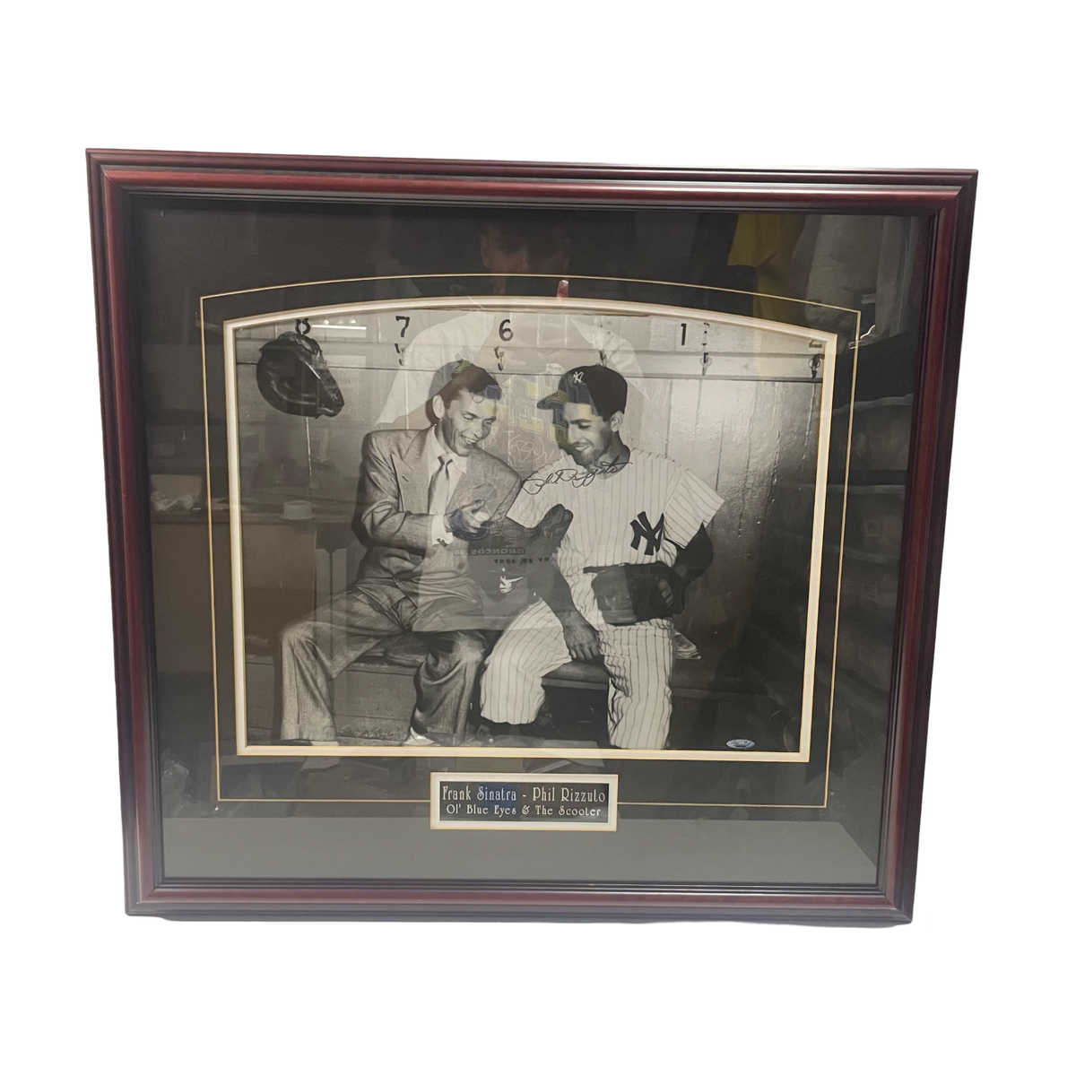 Phil Rizzuto Autographed New York Yankees Framed 16x20 w/ Frank Sinatra Steiner product image 1, provided for visual