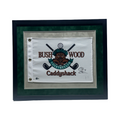 Chevy Chase Autographed Bushwood Caddyshack White Flag Green Matte 16x20 Beckett - Framed product image 1, provided for