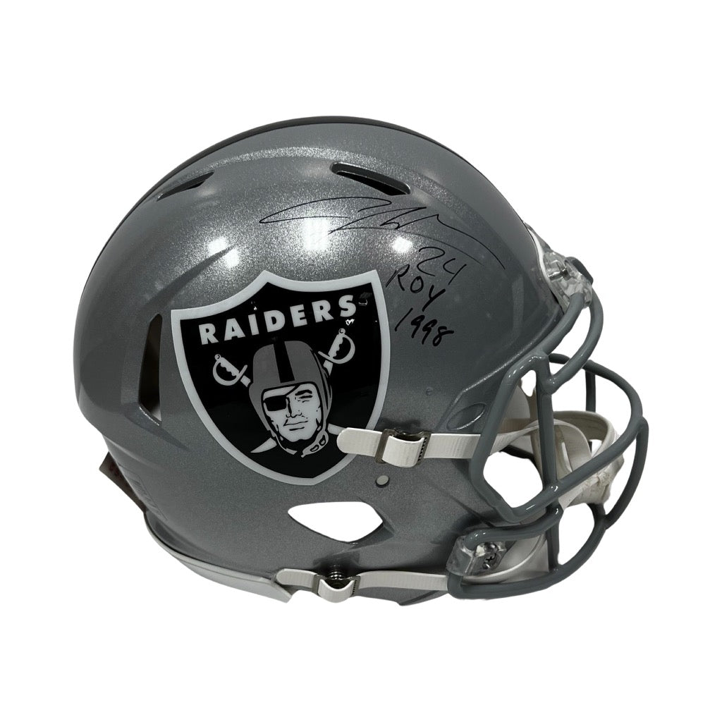 Charles Woodson Autographed Oakland Raiders Speed Authentic Helmet ROY 1998 Inscription JSA product image 1, provided for