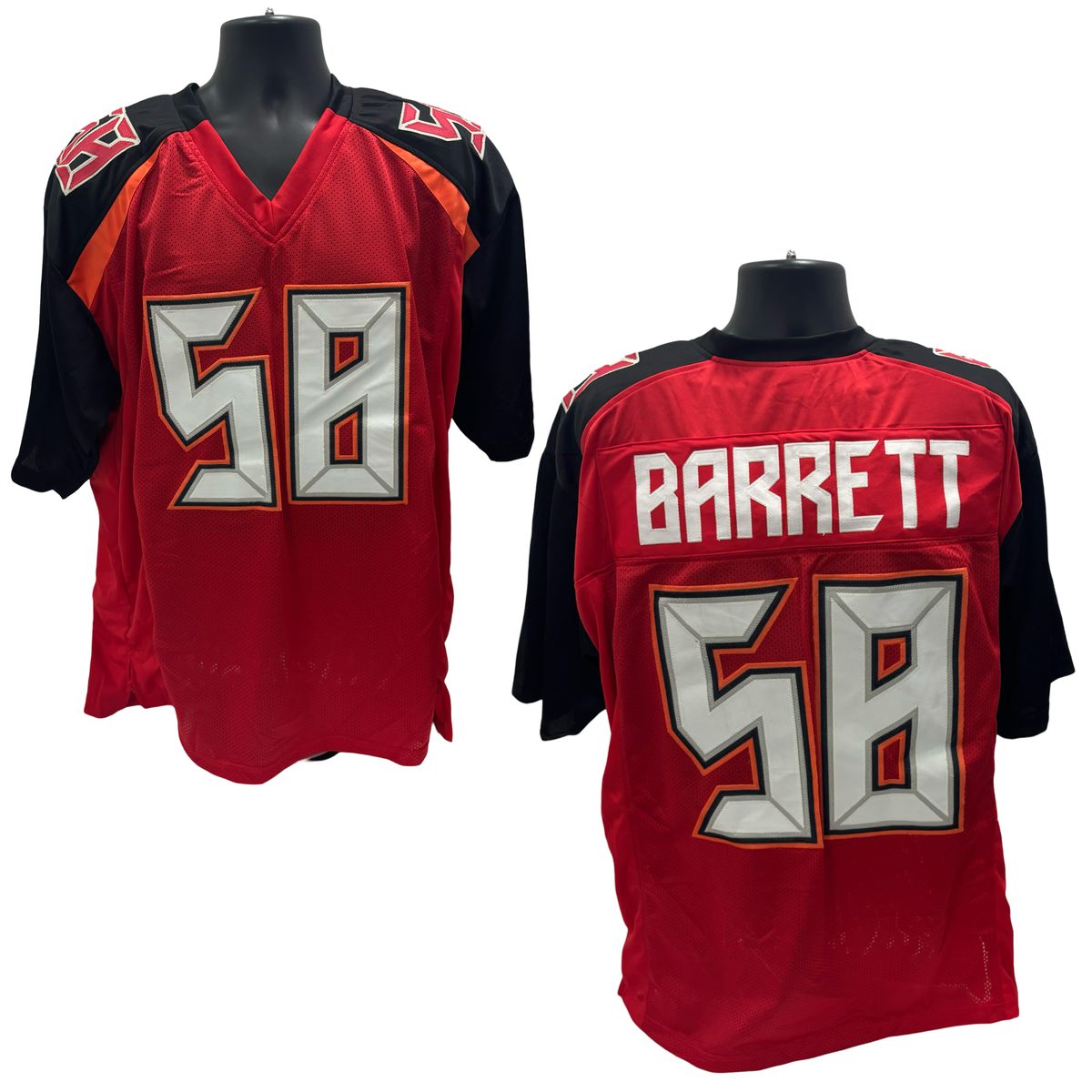 Shaquil Barrett Unsigned Tampa Bay Bucs Red Custom Jersey Size XL NFL product image 1, provided for visual reference and