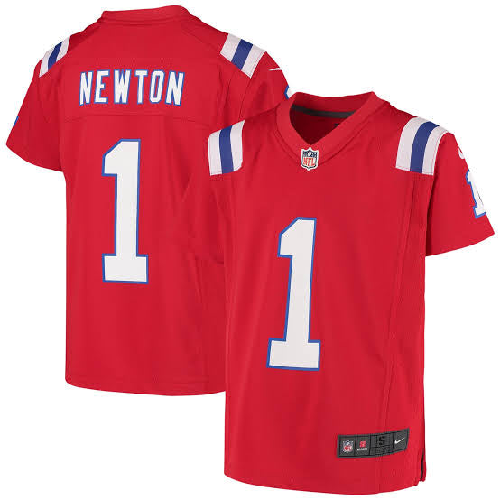 Cam Newton New England Patriots Official NFL NIKE Jersey red product image 1