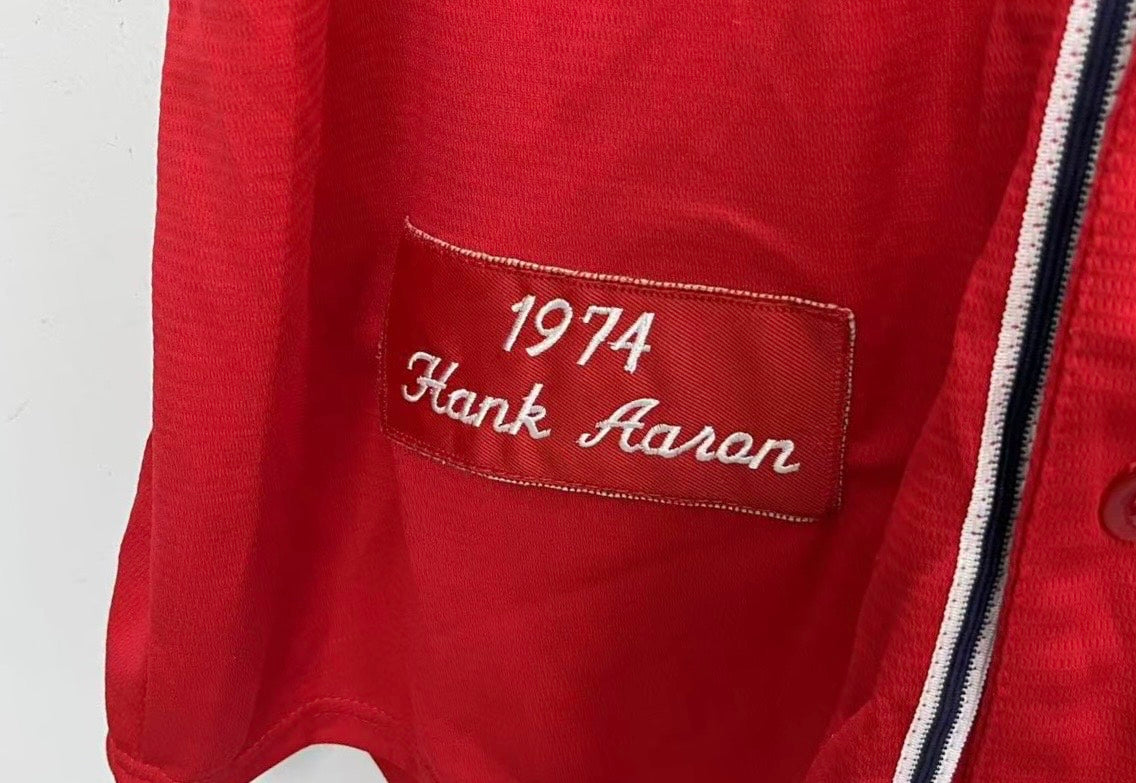Hank Aaron 1974 YOUTH KIDS Atlanta Braves jersey Mitchell & product image 4
