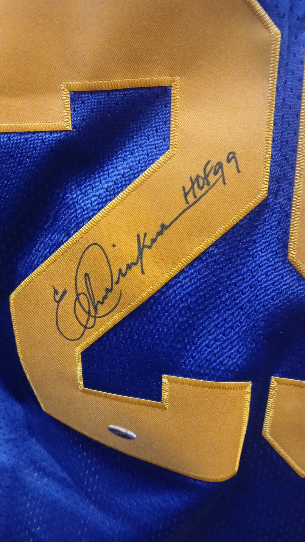 Eric Dickerson Rams autographed jersey COA photo signing product image 3