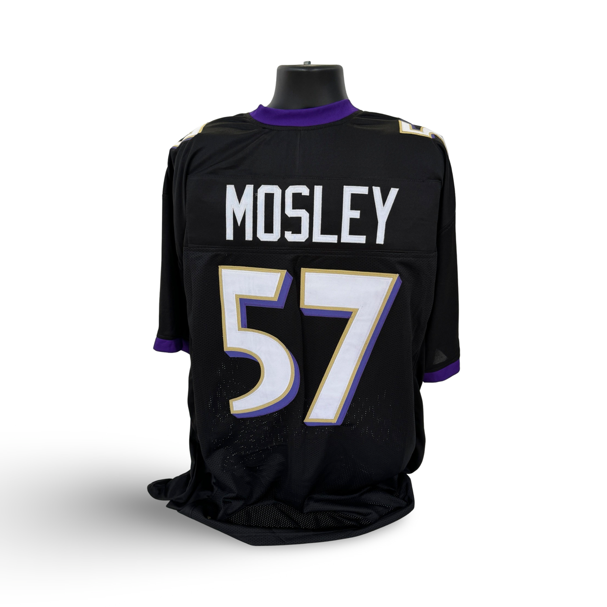 CJ Mosley Unsigned Baltimore Ravens Black Custom Jersey product image 1, provided for visual reference and product detail