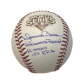 Mariano Rivera Autographed New York Yankees 2009 World Series Logo Baseball Postseason Record, 42 Saves, .70 ERA