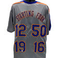 Doc Gooden, Bobby Ojeda, Ron Darling & Sid Fernandez Autographed New York Mets 1986 World Series Starting Four Grey Jersey