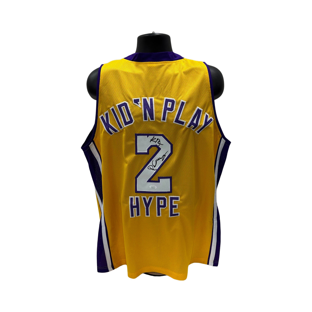 Christopher Reid & Martin House Kid N Play Autographed Yellow 2 Hype Jersey JSA product image 1, provided for visual