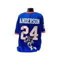 OJ Anderson Autographed New York Giants Blue Art Jersey "SB XXV MVP" Inscription Steiner CX product image 1, provided for