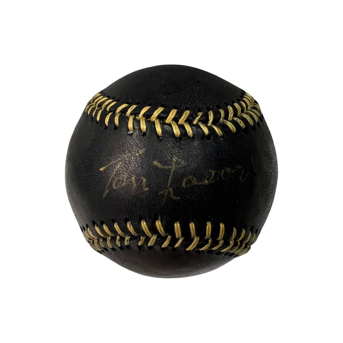 Tommy Lasorda Autographed Los Angeles Dodgers Black Leather Baseball PSA product image 1, provided for visual reference and