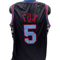 De’Aaron Fox Autographed Sacramento Kings Black Jersey Beckett product image 1, provided for visual reference and product