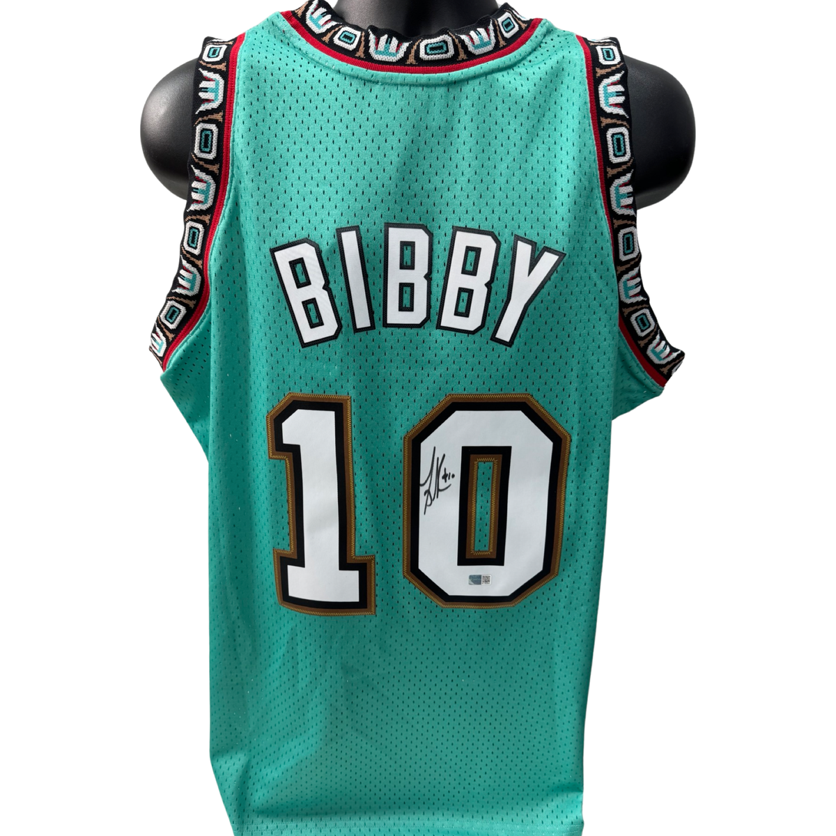 Mike Bibby Autographed Vancouver Grizzlies Teal 1998-99 Mitchell & Ness Swingman Jersey Steiner CX product image 1, provided