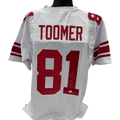 Amani Toomer Autographed New York Giants White Jersey PSA product image 1, provided for visual reference and product detail