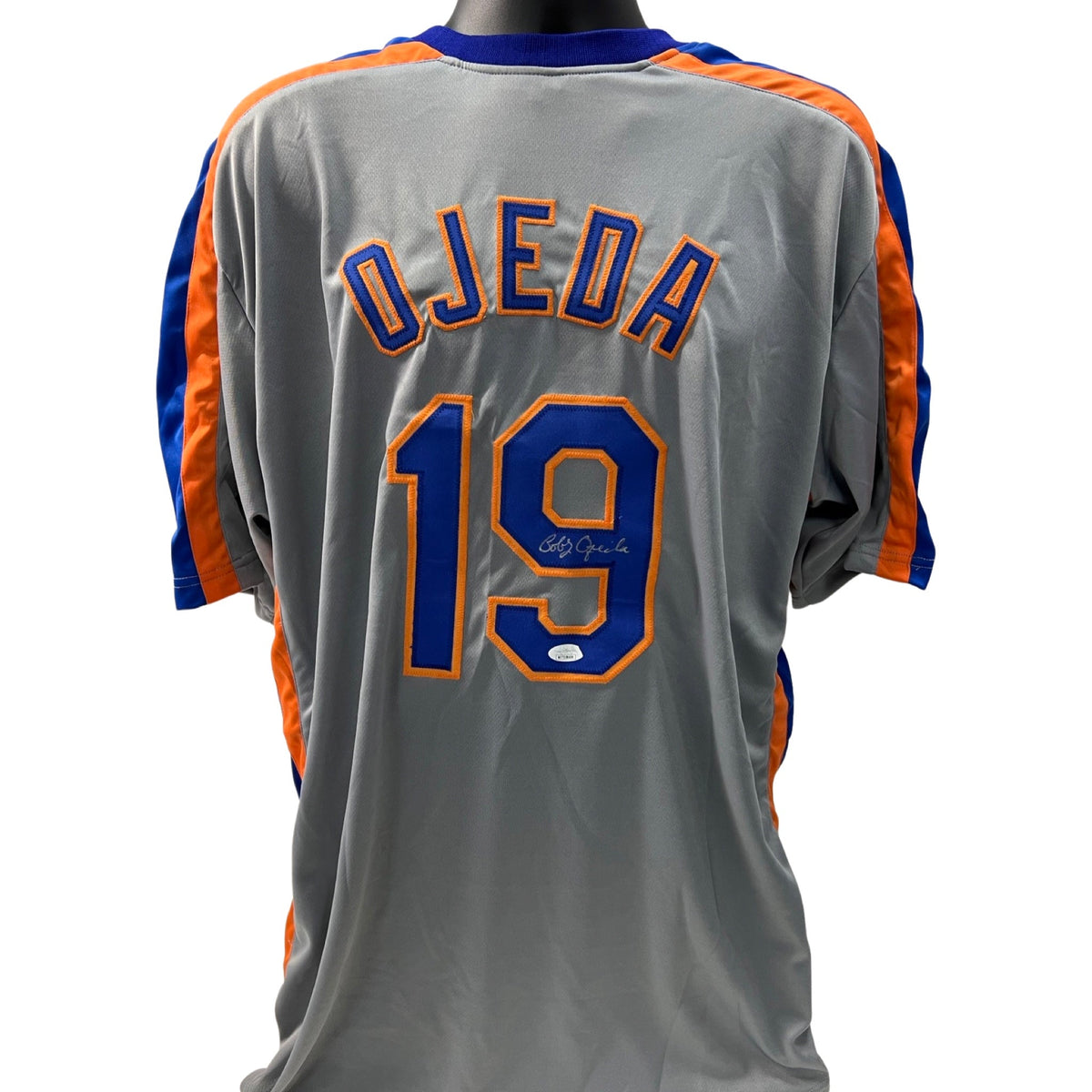 Bobby Ojeda Autographed New York Mets Grey Jersey JSA product image 1, provided for visual reference and product detail