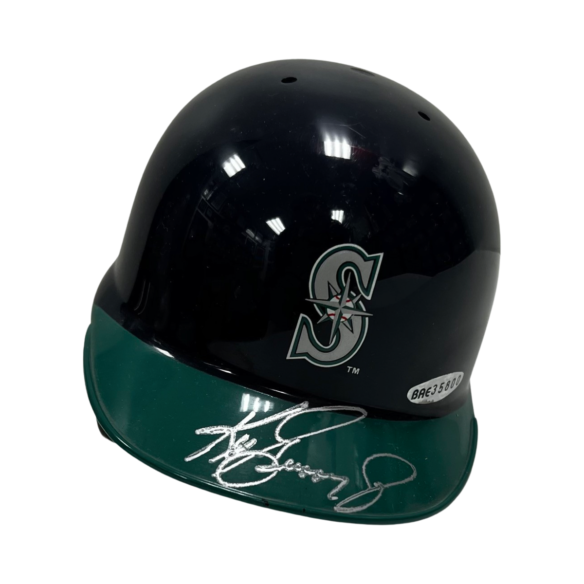 Ken Griffey Jr Autographed Seattle Mariners Mini Helmet Upper Deck product image 1, provided for visual reference and