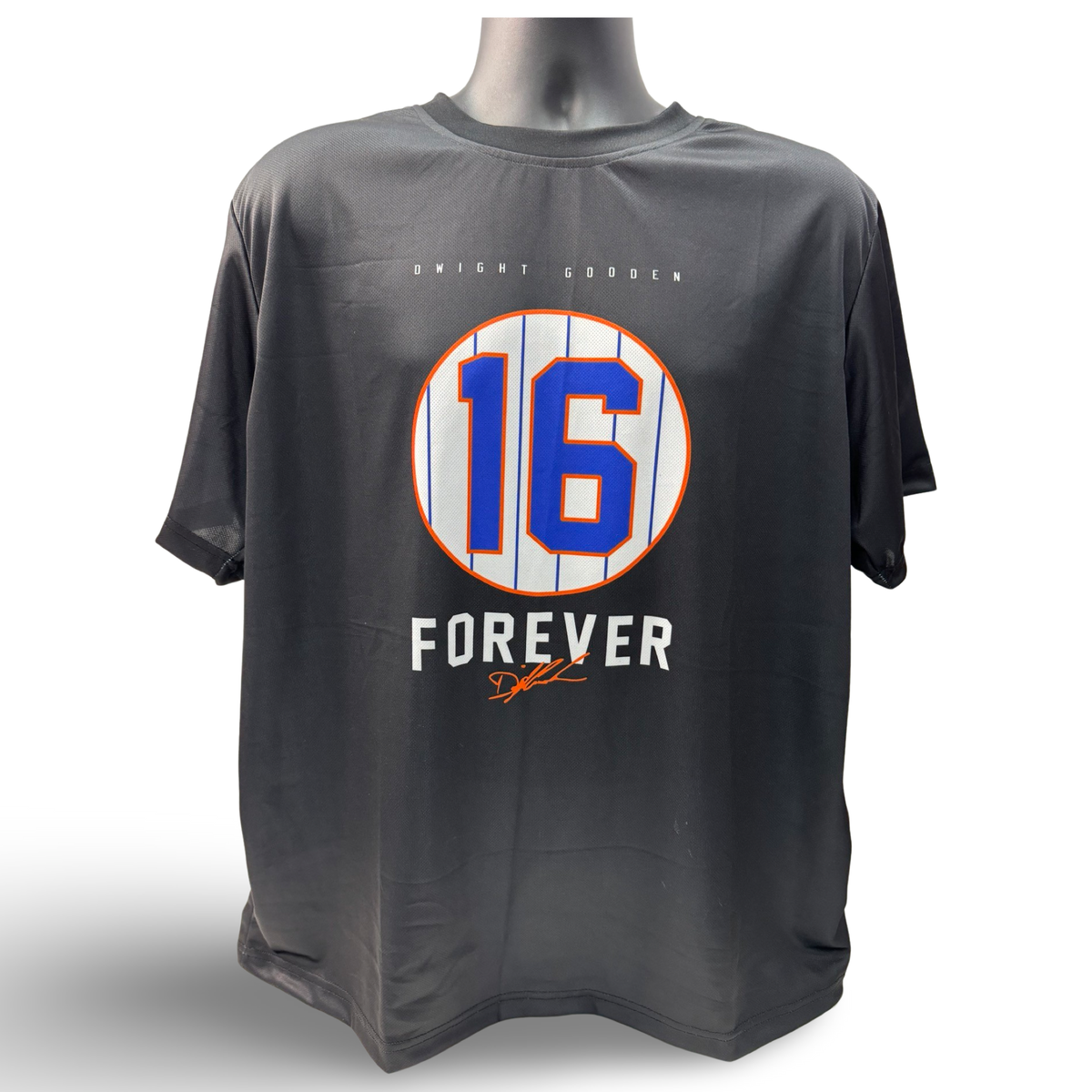 Doc Gooden #16 Forever Black T-Shirt - Small product image 1, provided for visual reference and product detail review