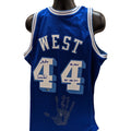 Jerry West Autographed Los Angeles Lakers 1960-61 Blue Mitchell & Ness Swingman Jersey The Logo, Mr Clutch, HOF 1980-2010