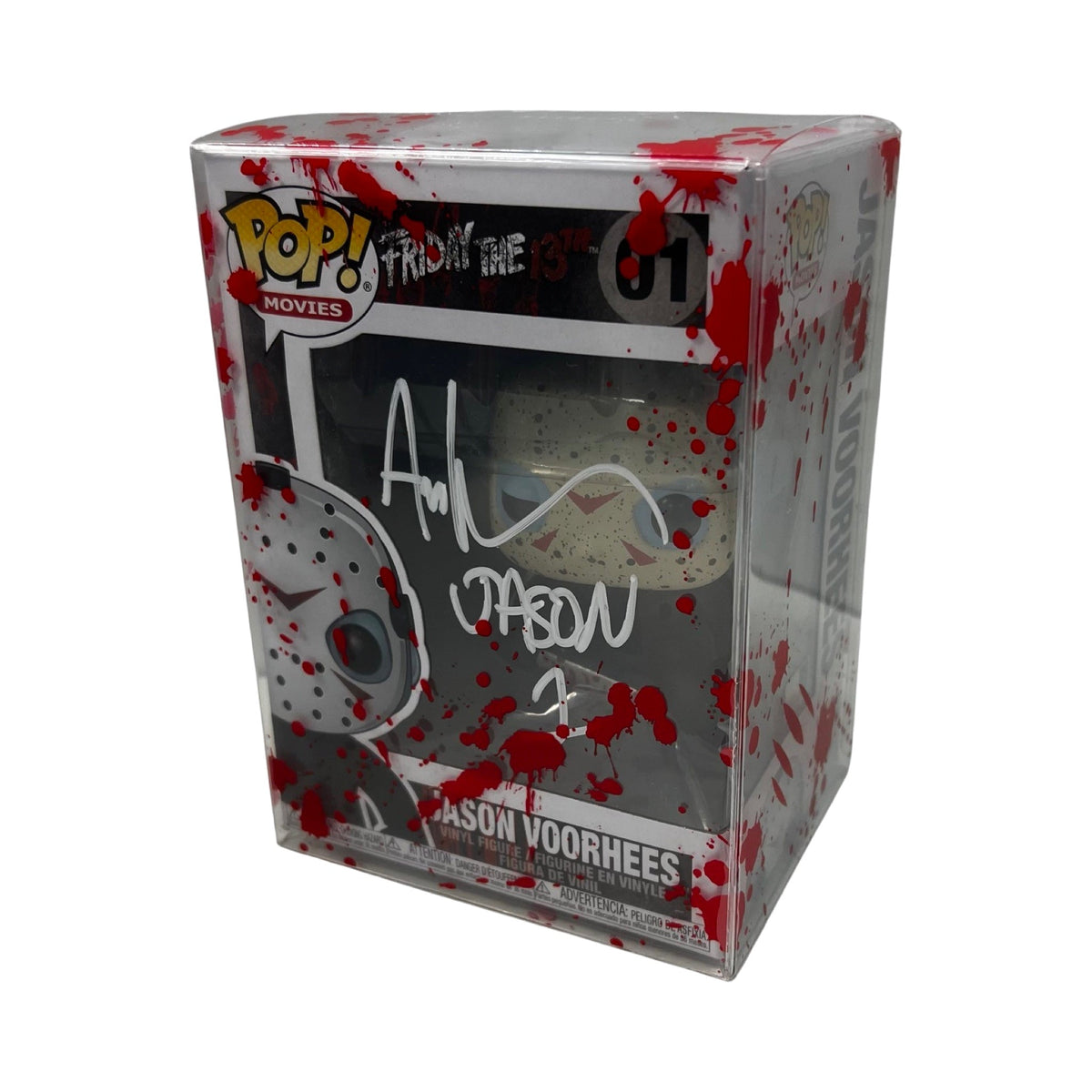 Ari Lehman Autographed Jason Voorhees Friday the 13th Funko Pop #01 Jason 1 Inscription White Ink Steiner CX product image