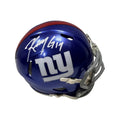 Kenny Golladay Autographed New York Giants Speed Mini Helmet JSA product image 1, provided for visual reference and product