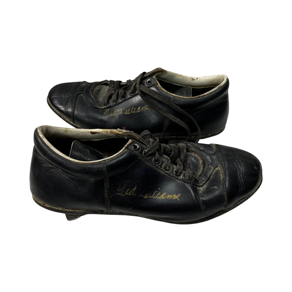Ted Williams Autographed Boston Red Sox Cleats JSA LOA product image 1, provided for visual reference and product detail