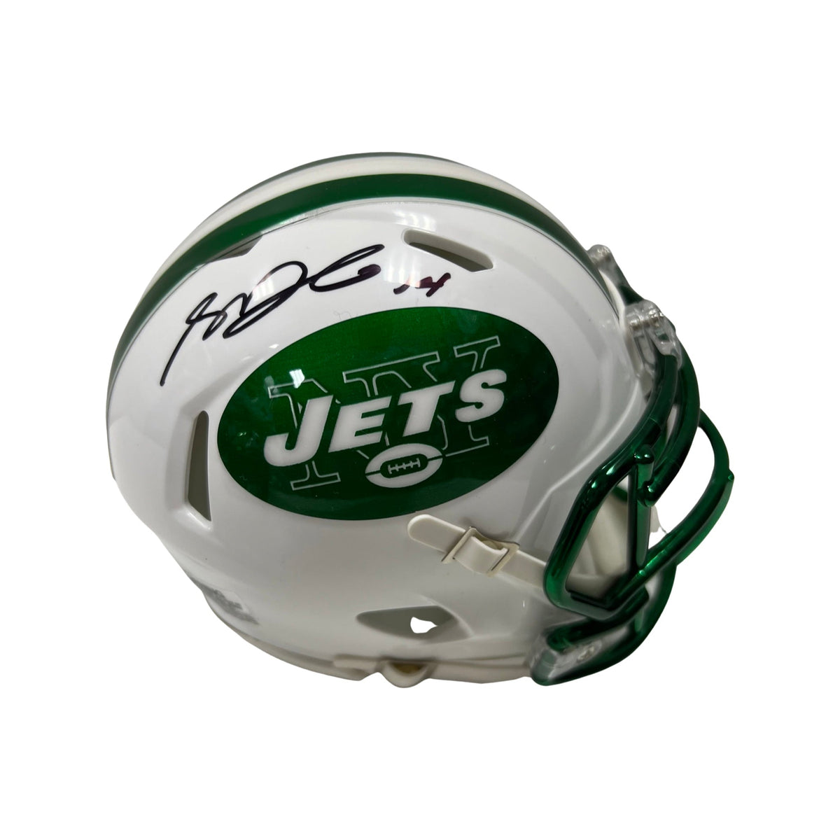 Sam Darnold Autographed New York Jets Blaze Mini Helmet Beckett product image 1, provided for visual reference and product