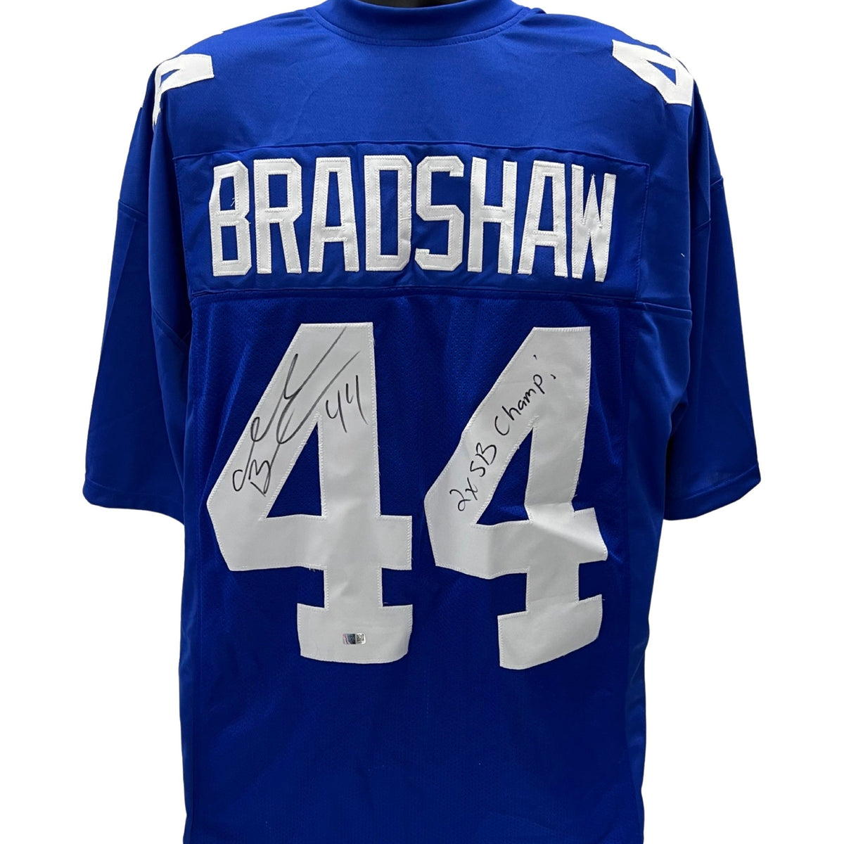 Ahmad Bradshaw Autographed New York Giants Blue Jersey 2x SB Champ! Inscription Steiner CX product image 1, provided for
