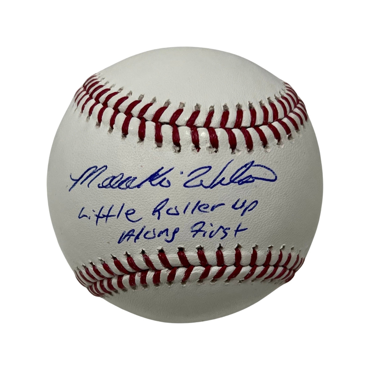 Mookie Wilson Autographed New York Mets OMLB Little Roller Up Along First Inscription Steiner CX product image 1, provided