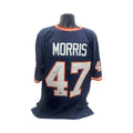 Joe Morris Autographed Syracuse Orange Navy Jersey Beckett BAS product image 1, provided for visual reference and product