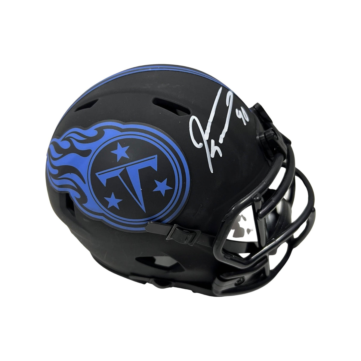 Jevon Kearse Autographed Tennessee Titans Eclipse Mini Helmet JSA product image 1, provided for visual reference and product