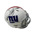 Saquon Barkley Autographed New York Giants Flat White Mini Helmet Beckett product image 1, provided for visual reference and