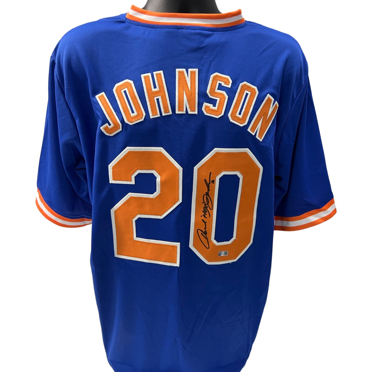 Howard Johnson Autographed New York Mets Blue Jersey Steiner CX product image 1, provided for visual reference and product