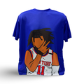 Jalen Brunson Blue New York Knicks T-Shirt - Medium product image 1, provided for visual reference and product detail review