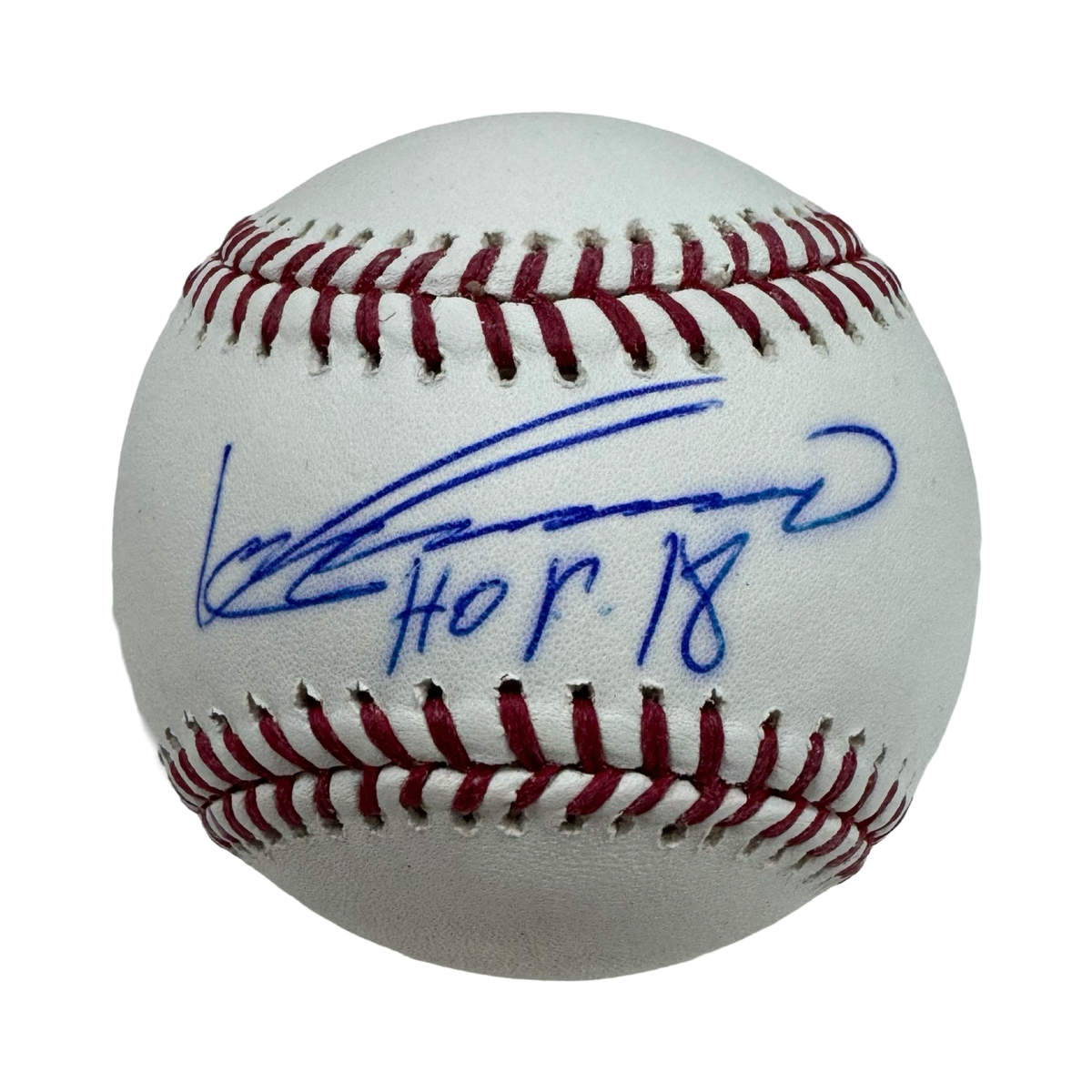 Vladimir Guerrero Sr Autographed Official Major League Baseball HOF 18 Inscription JSA product image 1, provided for visual
