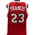 Steve Francis Autographed University of Maryland Terrapins Red Jersey JSA product image 1, provided for visual reference and