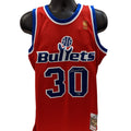 Ben Wallace Autographed Washington Bullets Red 1996-97 Mitchell & Ness Swingman Jersey Steiner CX product image 1, provided
