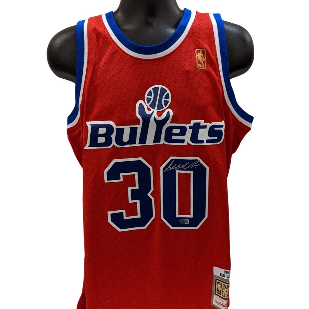 Ben Wallace Autographed Washington Bullets Red 1996-97 Mitchell & Ness Swingman Jersey Steiner CX product image 1, provided