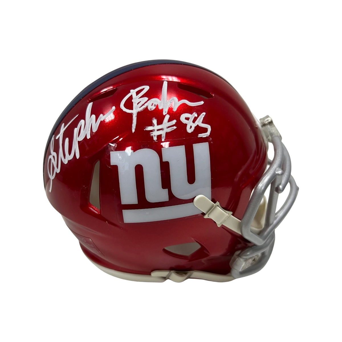 Stephen Baker Autographed New York Giants Flash Mini Helmet Steiner CX product image 1, provided for visual reference and