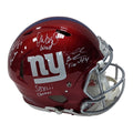 Brandon Jacobs, Ahmad Bradshaw & Derrick Ward Autographed New York Giants Flash Authentic Helmet Earth, Wind, Fire, SB XLII